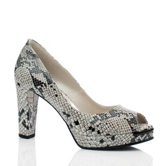 Fototapeta premium Elegant shoe isolated on white background.