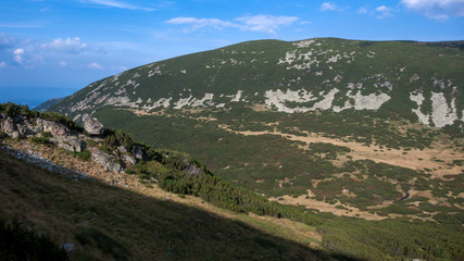 Fototapeta premium Amazing Landscape from Route to climbing a Musala peak, Rila mountain, Bulgaria