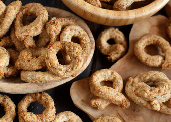 Taralli Traditional Italian snack from Puglia