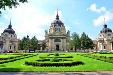 Naklejka premium Szechenyi Medicinal Thermal Baths and Spa, Budapest, Hungary.