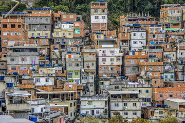 landscape of the Cantagalo favela