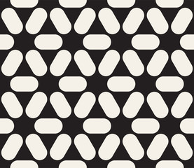 Vector seamless pattern. Modern stylish abstract texture. Repeating geometric tiles..