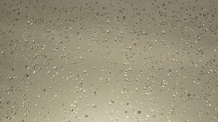 Rain Water Droplets on Glass