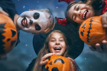 Fototapeta premium children on Halloween