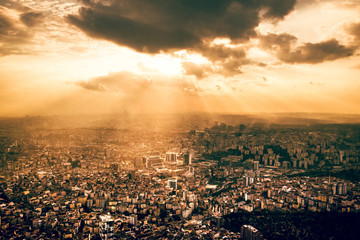 Sonnenuntergang über Istanbul 