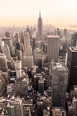 Papier Peint photo Lavable New York Panorama du centre-ville de Manhattan, New York City, USA