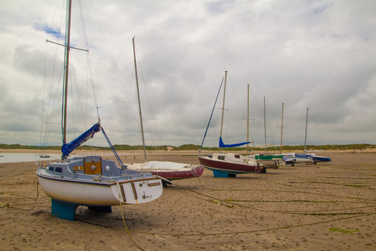 Boats at Beadnell Bay