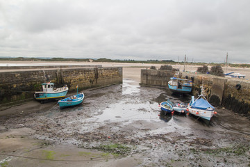 Low tide at Beadnell harbour