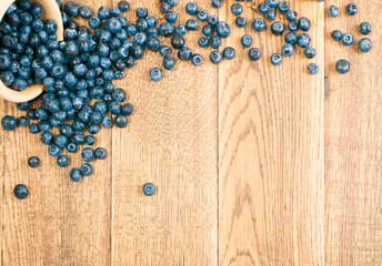 Fresh Berries on Rustic Wooden Background for Design Montage or Layout