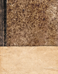 Vintage background with retro paper on old book cover
