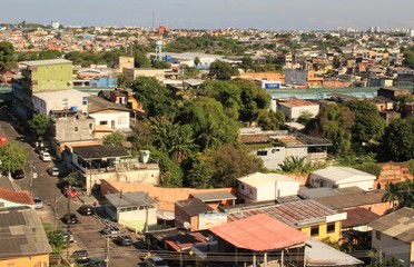 Sunny afternoon in a city of Amazonas Brazil