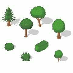 isometric trees and bushes