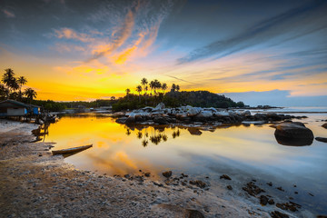 Amazing Sunset at Batam Island Wonderfull Indonesia