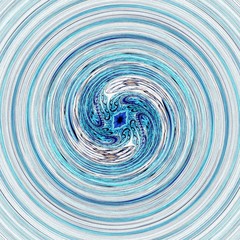 Beautiful Symmetrical fractal Blue spiral, flower or butterfly, digital artwork for creative graphic design