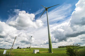 wind turbines farm