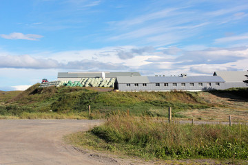 une ferme et sa récolte