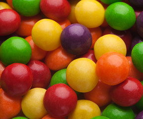 Colorful bonbons assortment, tasty background