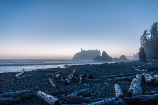 Sunset at Ruby Beach
