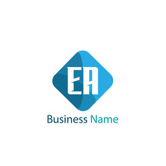 Initial Letter EA Logo Template Design
