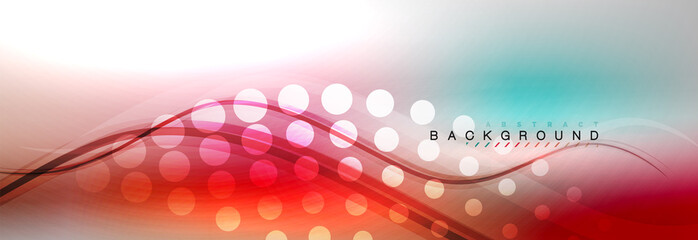 Smooth flowing wave motion concept background