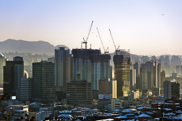 Seoul Construction in Winter © Fen