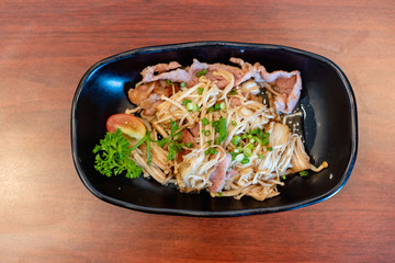Buttered Enoki and Bacon, Japan food