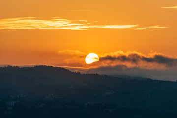 Sunrise Silhouette in Florence