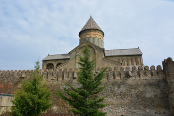 Fototapeta na wymiar Georgia, Mtskheta, Svetitskhoveli Cathedral