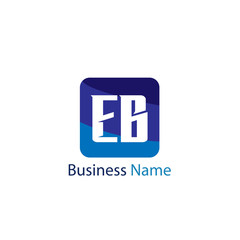 Fototapeta premium Initial Letter EB Logo Template Design