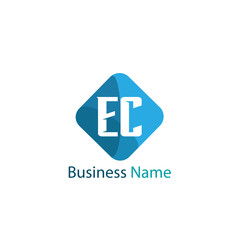 Initial Letter EC Logo Template Design