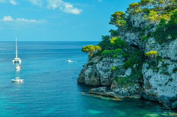 Obraz premium Cala Macarelleta, Menorca, Balearic Islands, Spain