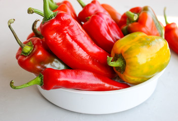 Lots of red peppers