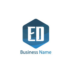 Obraz premium Initial Letter ED Logo Template Design