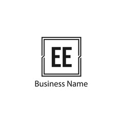 Initial Letter EE Logo Template Design