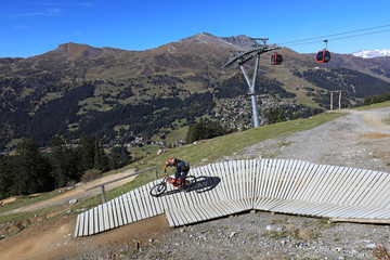 Downhill bike track Lenzerheide