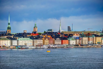 Stockholm skyline from across the water