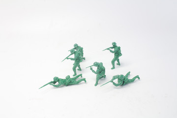 a fun of mini figure soldier at display