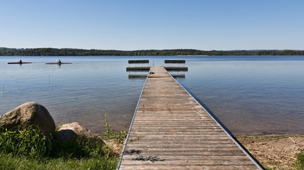 Bathing Jetty at a Lake