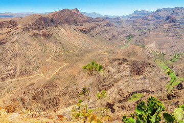 Mountain landscape in Gran Canaria