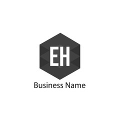 Initial Letter EH Logo Template Design