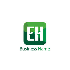 Initial Letter EH Logo Template Design