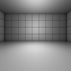 Blank white interior room background	
