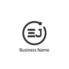 Initial Letter EJ Logo Template Design