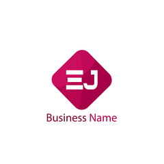 Initial Letter EJ Logo Template Design