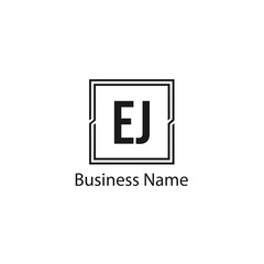 Initial Letter EJ Logo Template Design