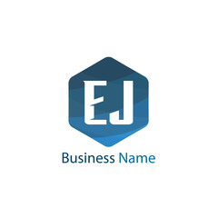 Initial Letter EJ Logo Template Design