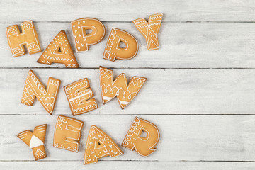 New Year gingerbread cookies