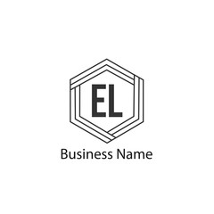 Initial Letter EL Logo Template Design