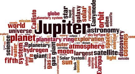 Jupiter word cloud