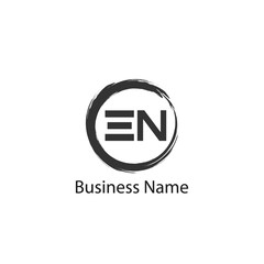 Initial Letter EN Logo Template Design